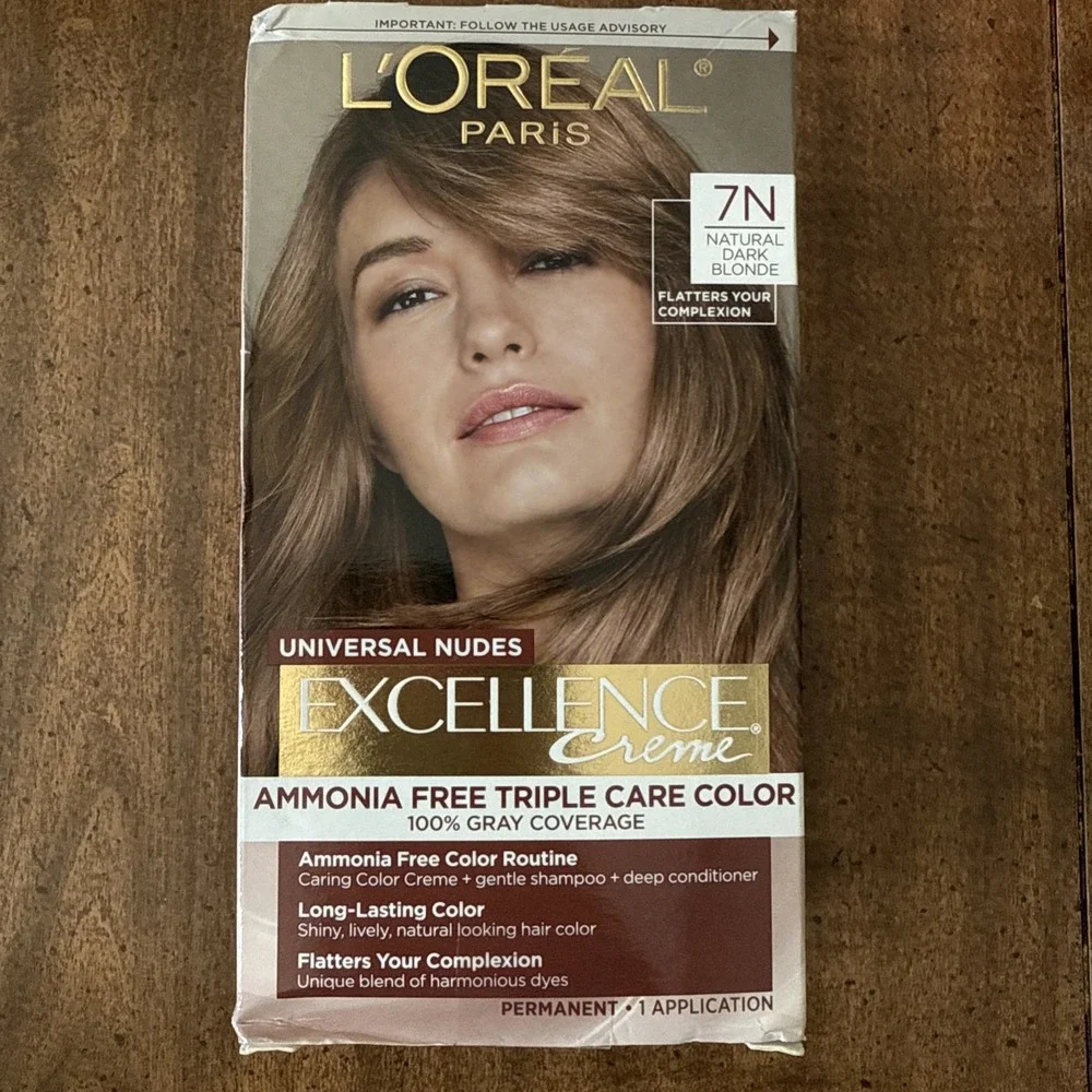 L'Oreal Universal Nudes Permanent Color 7N Natural‎ Dark Blonde 1 Pack